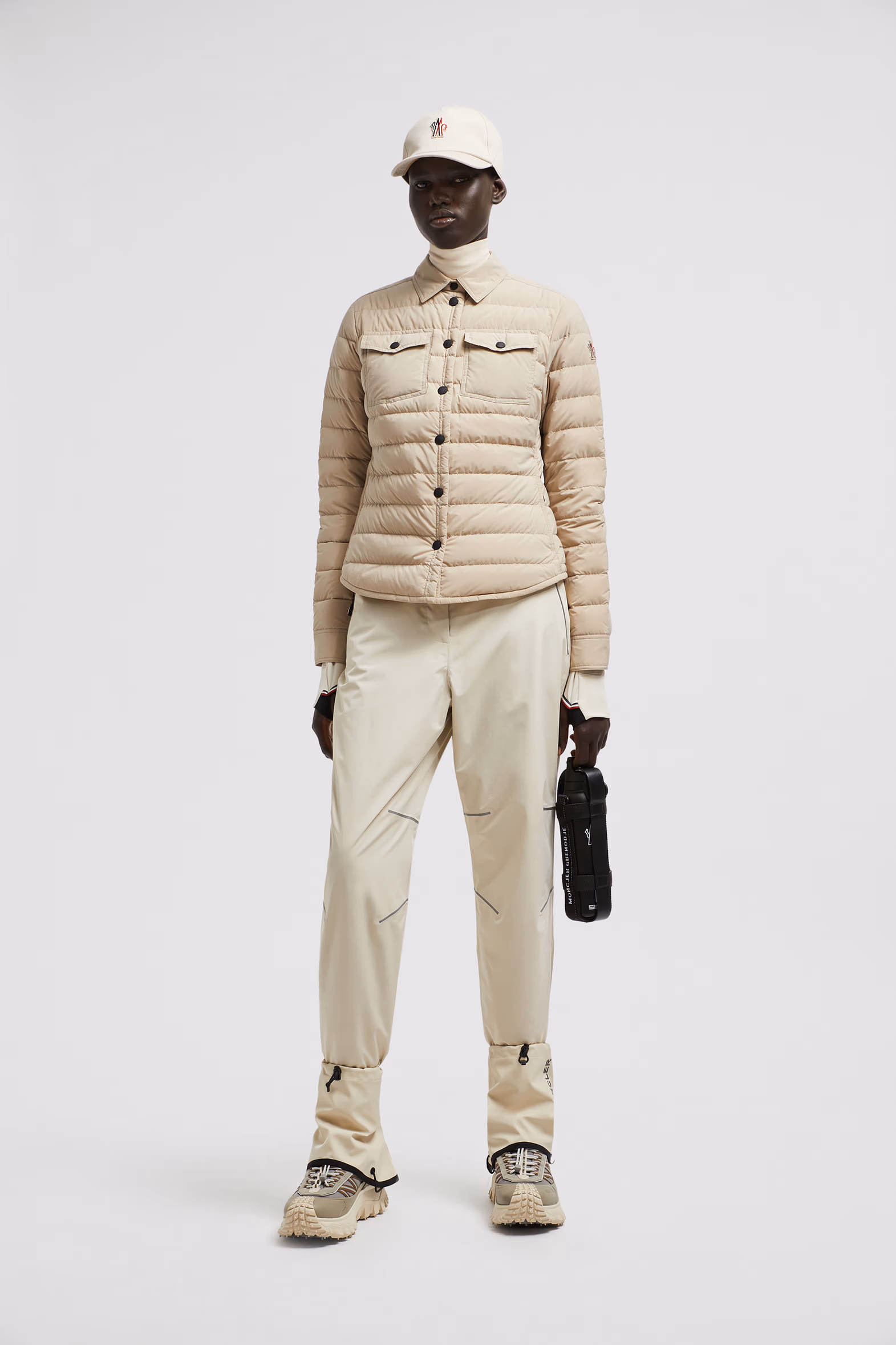 Rozes Packable Down Shirt Jacket Women Light Beige Moncler 0